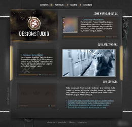 創意工廠設計工作室網頁模板 免費下載 HTML CSS 格式，編號13885352
